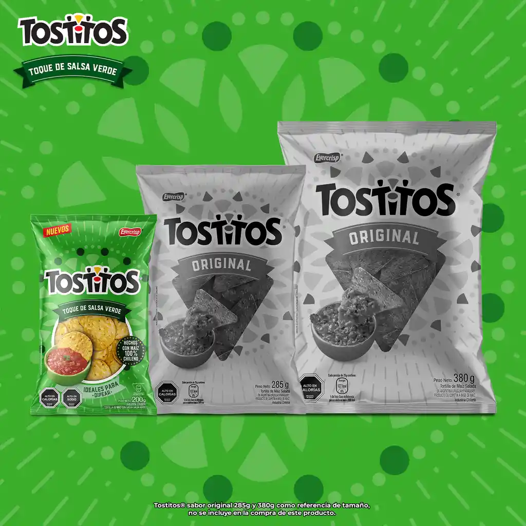 Snack Tostitos Sabor a Salsa Verde 200 g