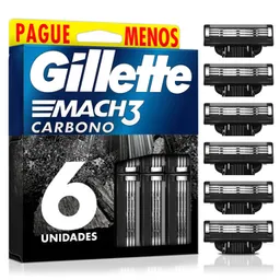 Gillette Máquina Afeitar Mach3 Carbono