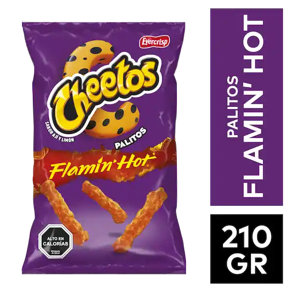 Cheetos Snack de Palitos Flamin' Hot Sabor a Limón y Ají