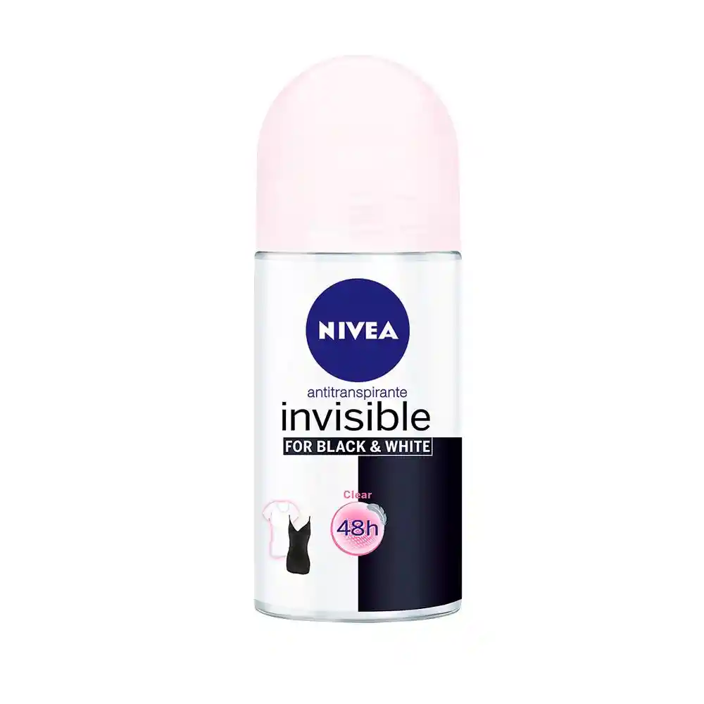 Nivea Desodorante Black & White Invisible Roll On