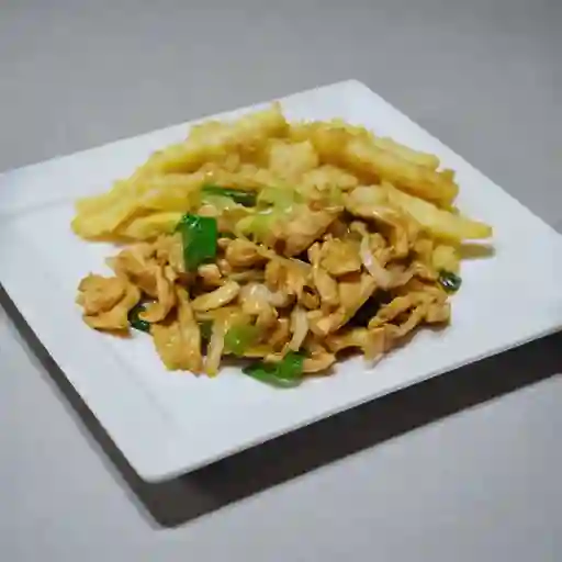 Combo pollo mongoliano con papa frita