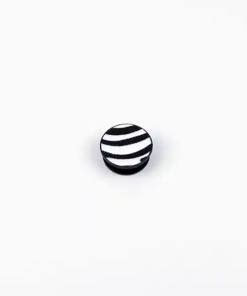 Lounge Phone Ring Textura Cebra Blanco y Negro