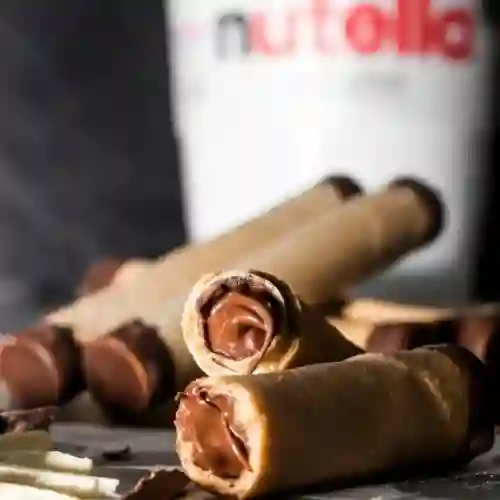 Barquillo Relleno de Nutella (14 U)