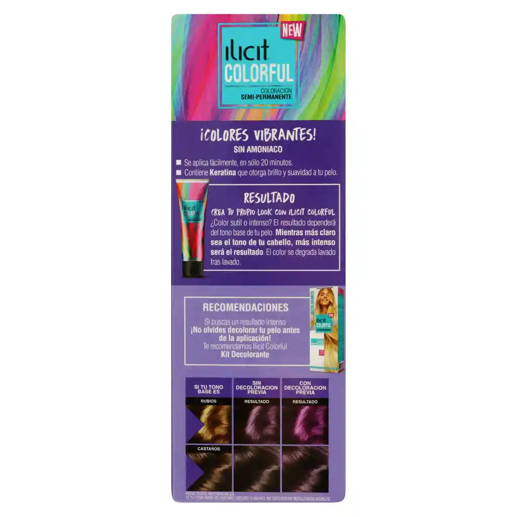 Ilicit Colorful Coloración Semi Permanente Dark Violet