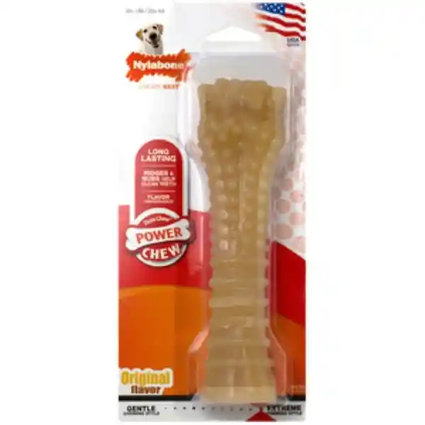 Nylabone Juguete Power Chew Masticable Hueso Mantequilla de Maní