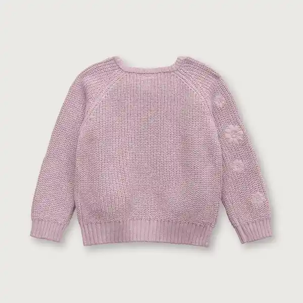 Sweater Con Manga Raglan Color Lila Talla 18M Opaline