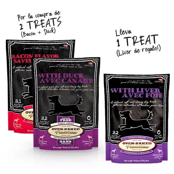 Treats Oven Baked Tradition Pack Dogbacon Y Duck