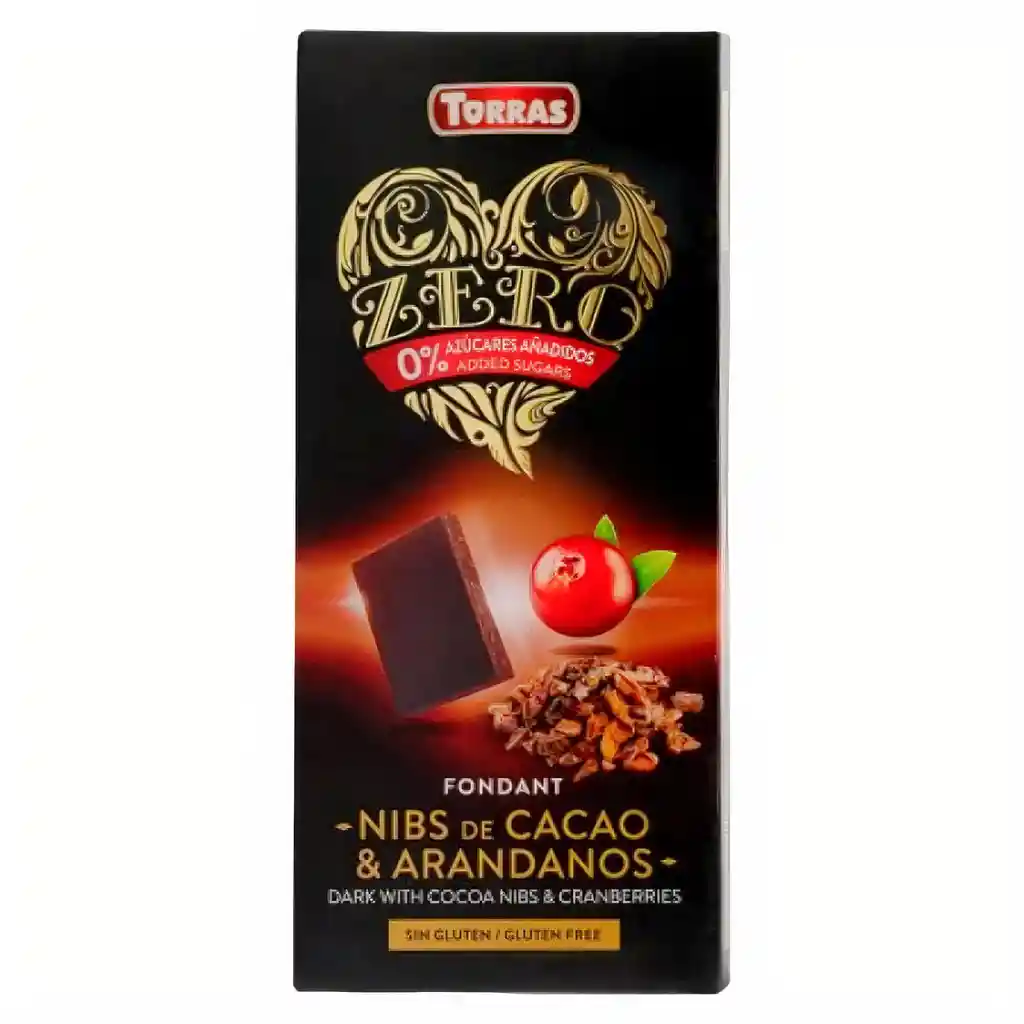 Torras Chocolate Nibs de Cacao y Arándanos