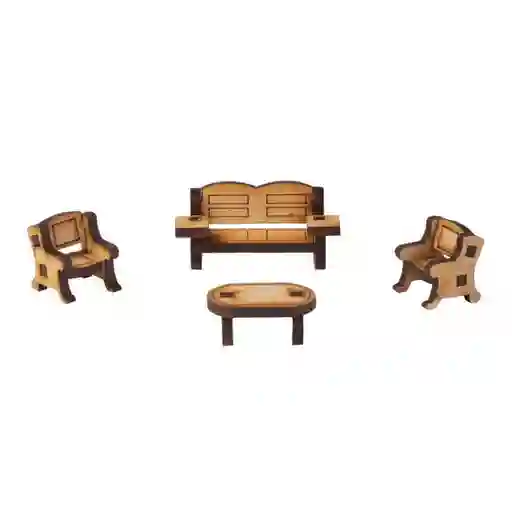 Maqueta Set Mueble Living