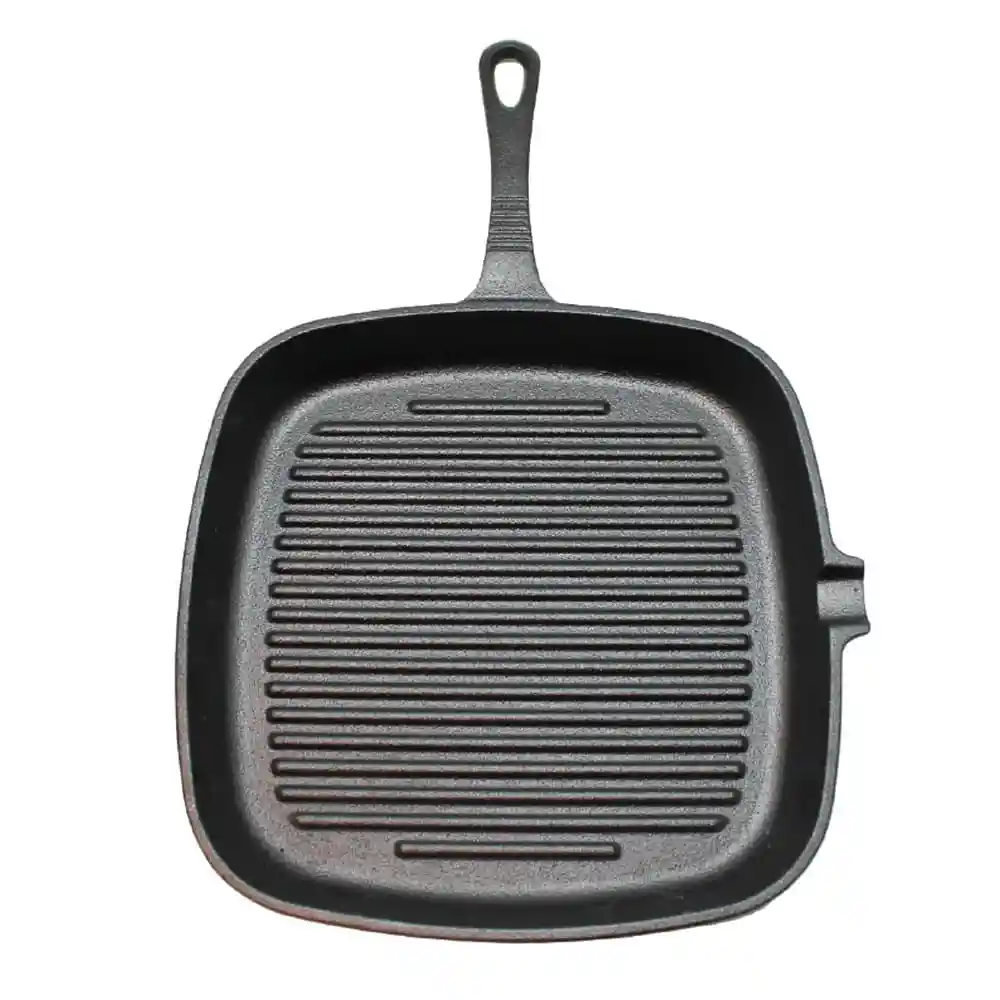 Iron Cast Sartén Cuadrado