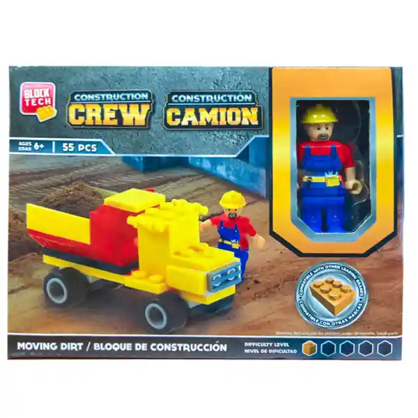 Playfun Set de Bloques Crew Camion