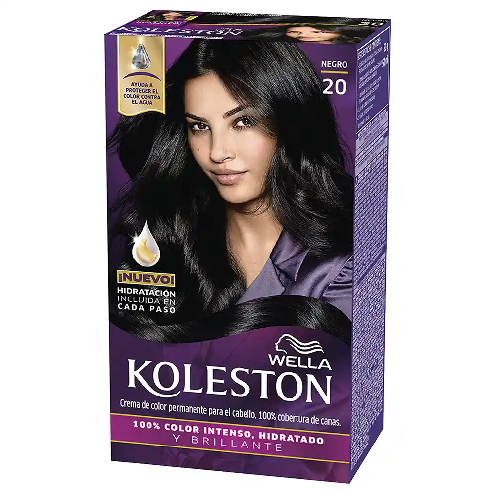 Koleston: Tintura De Pelo Single N20 Negro Kit