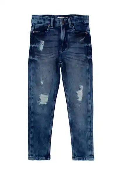 Jean Kids Straight Liberty 246 Niño Azul Talla 4 Años Ficcus