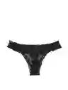 Victoria's Secret Panty Thong Stretch de Algodón Negro Talla S