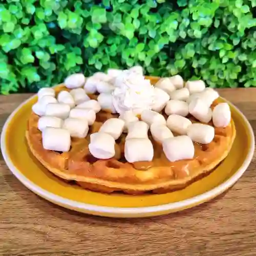 Waffle Manjar Malvaviscos