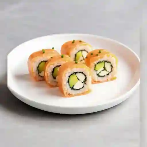 Roll salmón envuelto en salmón