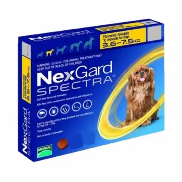 Nexgard Spectra Antiparasitario Mascota 3.6-7.5 Kg