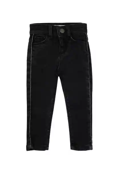 Jean Skinny Liberty 190 Bebé Niña Negro T. 6 a 12 Meses Ficcus