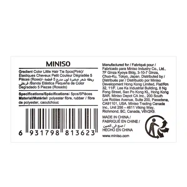 Dona Para el Cabello Color Degradado Miniso