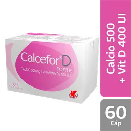 Calcefor D Forte Vitamina (500 mg de Calcio / 400 UI)