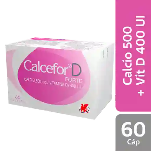Calcefor D Forte Vitamina (500 mg de Calcio / 400 UI)