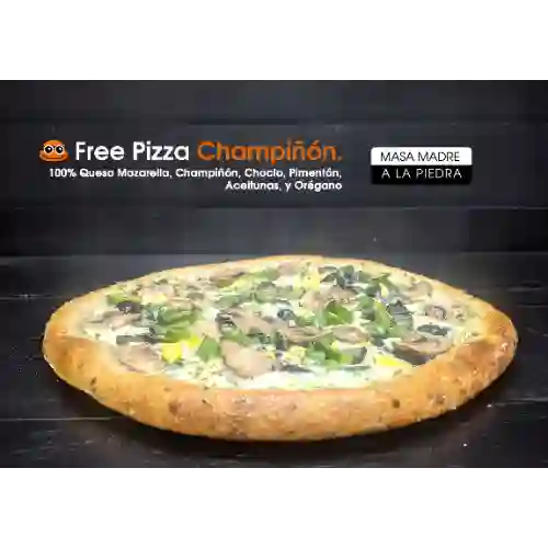 Free Pizza Familiar Champiñón