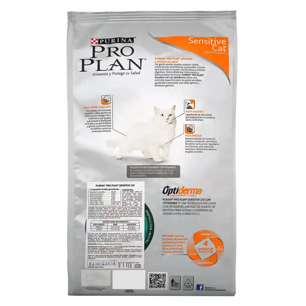 Pro Plan Alimento para Gato Optiderma