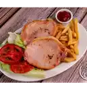 Chuleta Ahumada, Papas Fritas y Ensalada