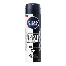 Nivea Men Desodorante Black & White Invisible Original en Aerosol