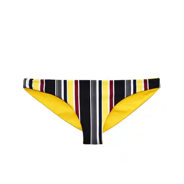 Bikini Calzón Con Drapeado Trasero Est. Amarillo Talla S Samia