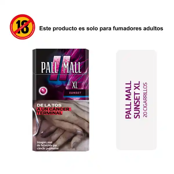 Pall Mall Cigarrillos Sunset