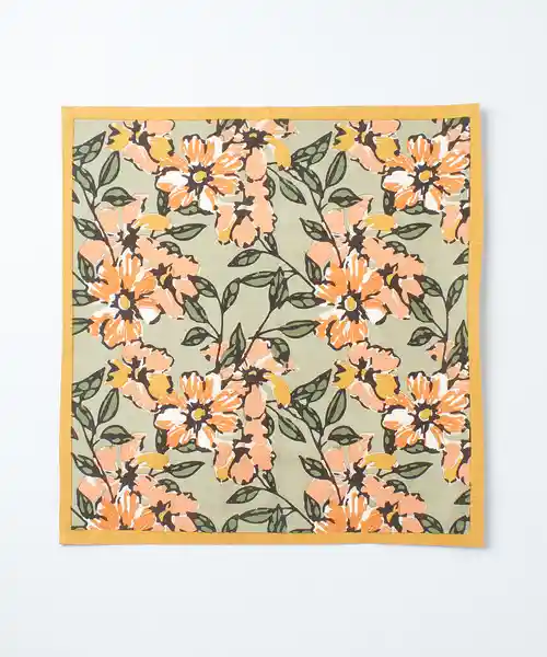 LOUNGE  Set De Servilletas Flores Verde