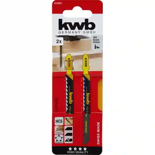 KWB hoja de sierra caladora para madera te111d (diente 4 mm)
