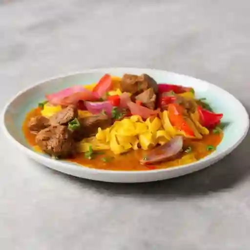 Filete sal con fettuccine a la huancaína