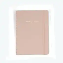 Cuaderno de Espiral Planeador Mensual Rosa 80 Hojas Miniso