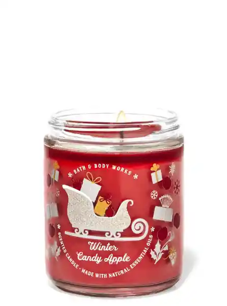 Bath & Body Vela Mediana Winter Candy Apple