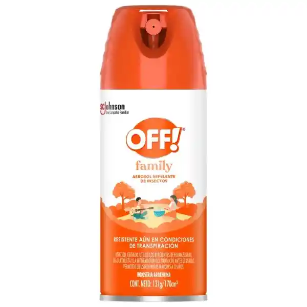 Repelente Para Mosquitos Off! Family Aerosol 170Cc