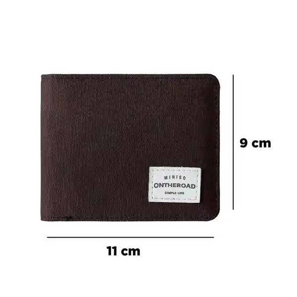 Billetera Horizontal Para Hombre Canvas Miniso