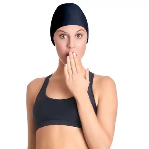 Gorro Lycra Piscina Negro Samia