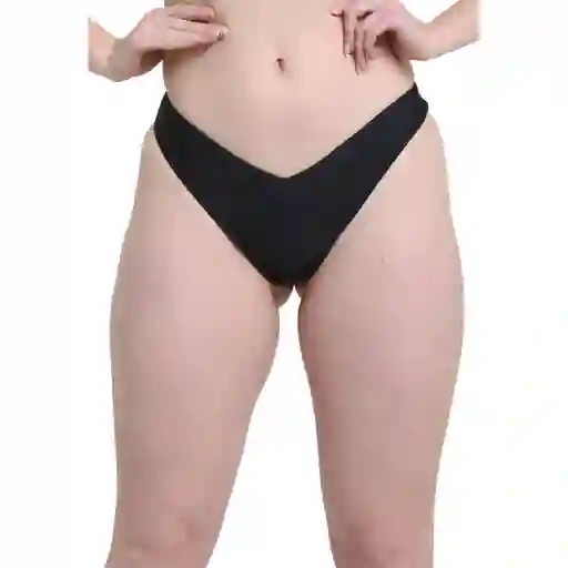 Bikini Tanga Cadera Alta Negro Talla L Samia