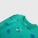 Polera Estampada de Bebé Niño Verde Talla 9/12M Colloky