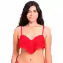 Bikini Estilo Sostén Con Flecos Rojo Talla S Samia