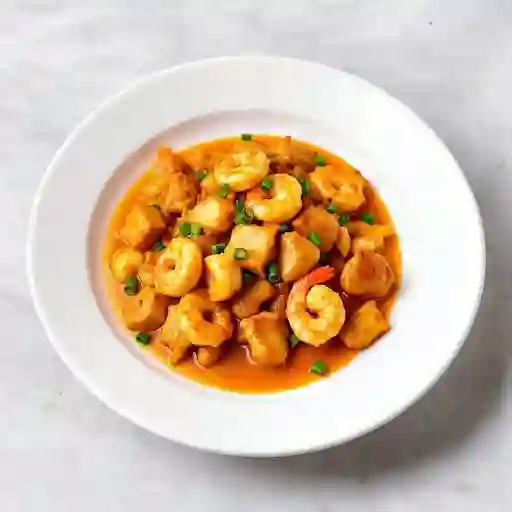 POLLO CAMARÓN MONGOLIANO