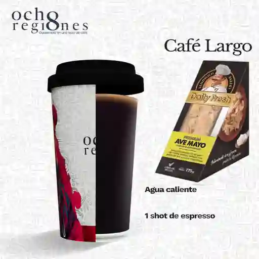 Combo Cafe Largo 8 Regiones y Ave Mayo Daily