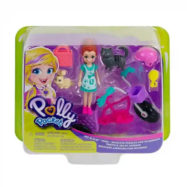 Polly Pocket! bicicleta aventura con mascota