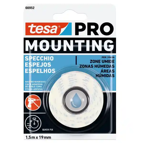 Tesa Cinta Doble Contacto Para Espejos Pro 19 mm x 1.5 m