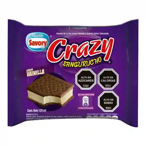 Helado Crzy Sangurucho Vainilla 125 G