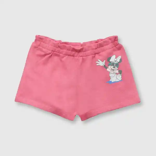 Short Minnie de Bebé Niña Chicle Talla 6/9M Colloky