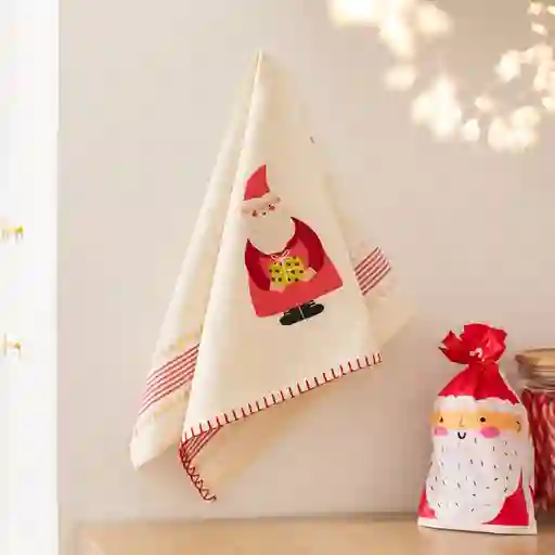 Paño de Cocina Con Tejeduría Navidad 50 x 70 cm Casaideas