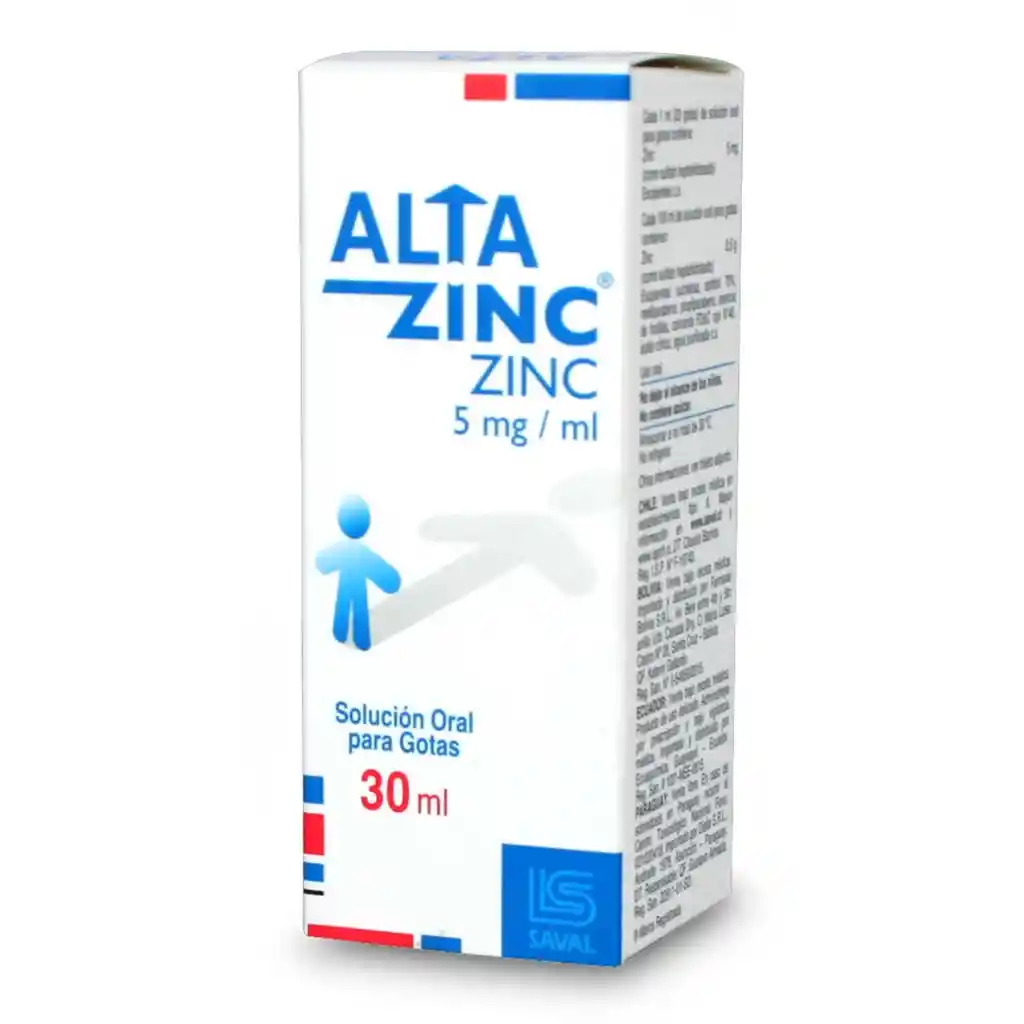 Altazinc Oligoelemento 5 mg Solución Oral para Gotas